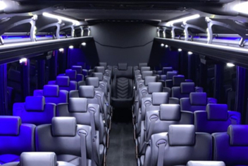Bayonne Charter Bus Interior