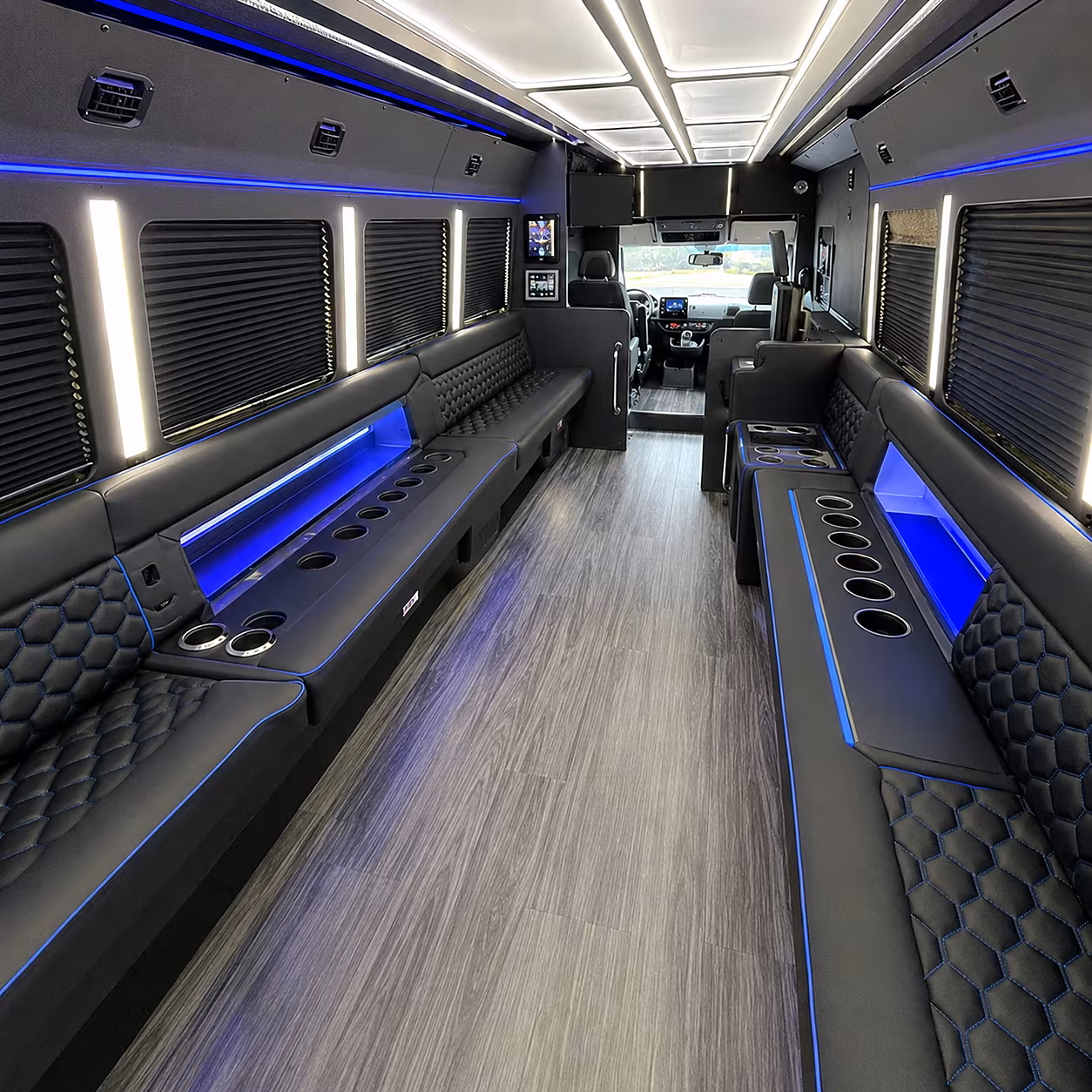 bayonne party bus rental interior