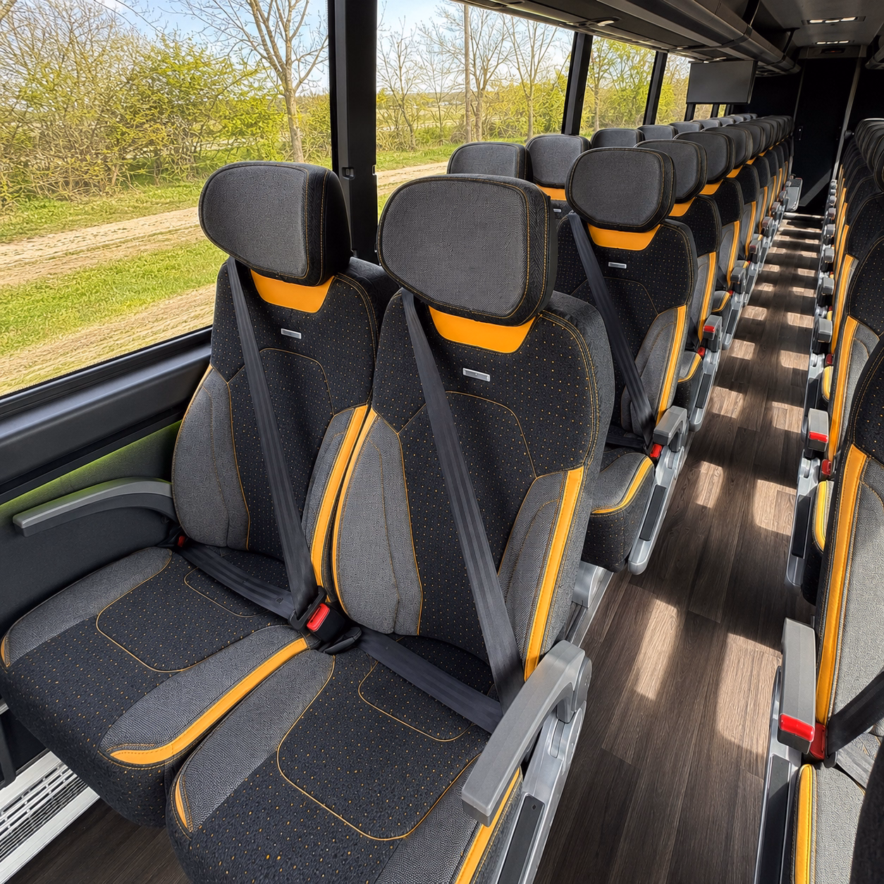 bayonne religious group transportation onboard seating