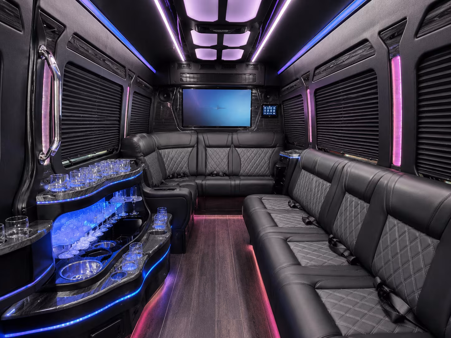 bayonne sporting event transportation onboard seating